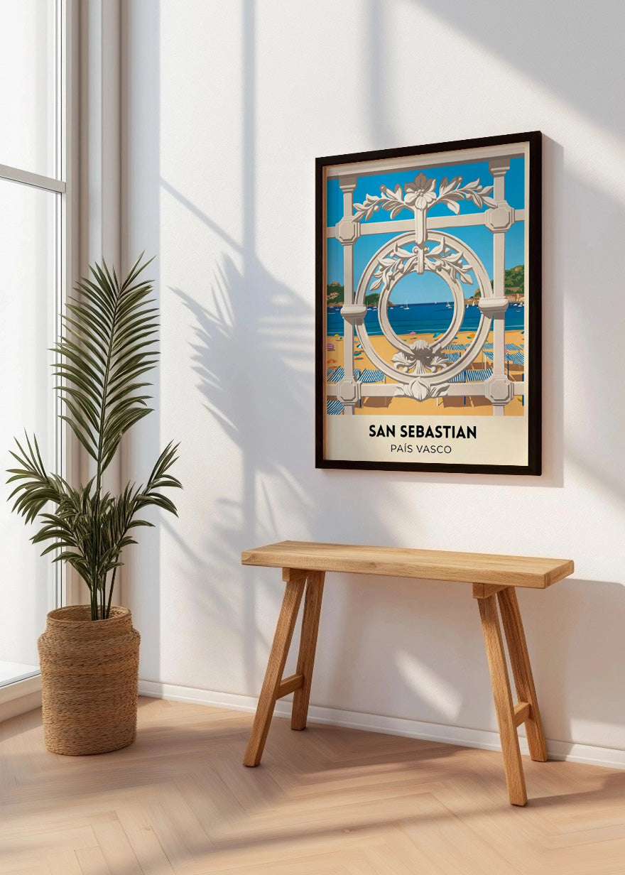 Cuadro La Concha de San Sebastián - Poster