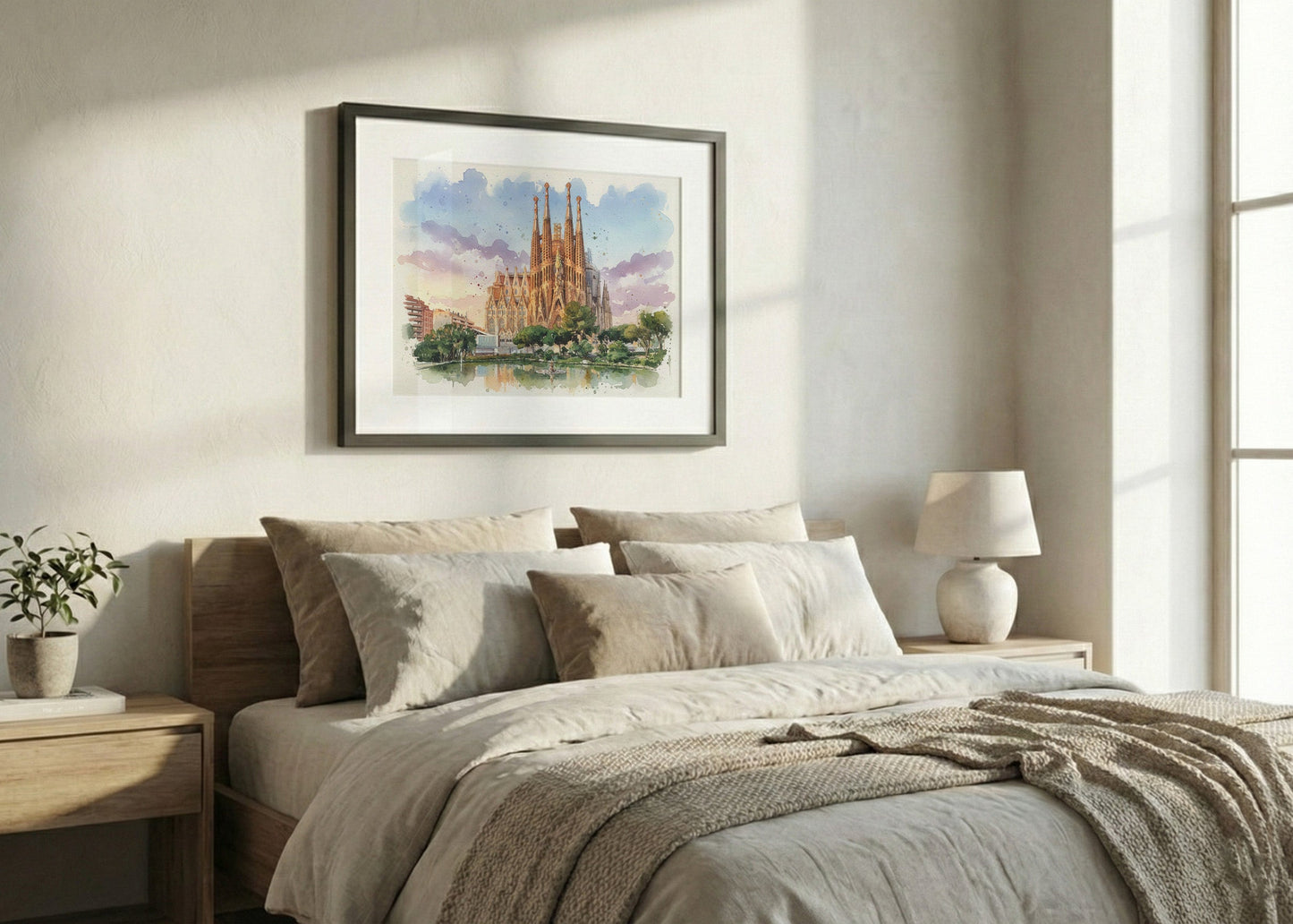 Cuadro La Sagrada Familia - Acuarela