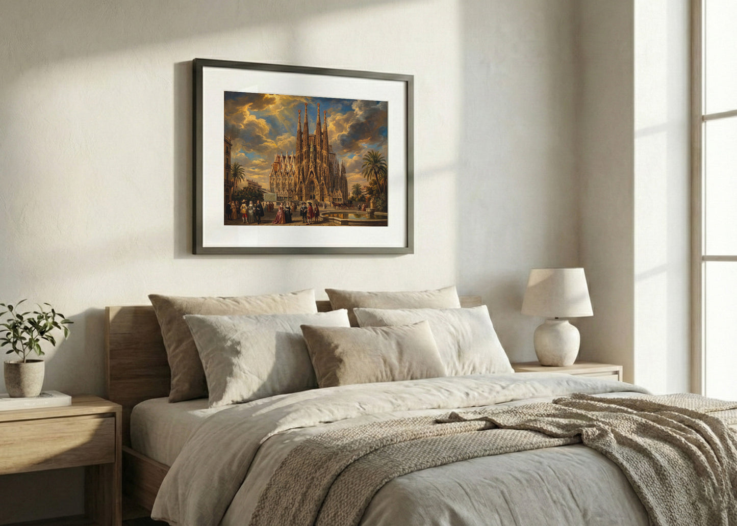 Cuadro La Sagrada Familia de Barcelona estilo barroco