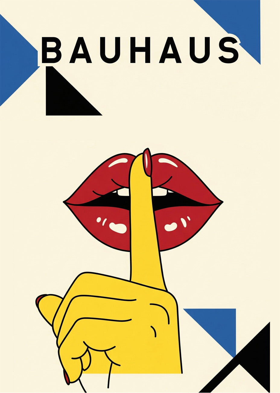 Cuadro Labios Bauhaus