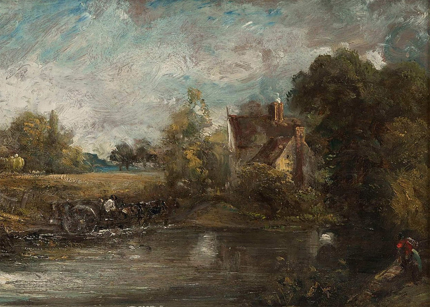 Cuadro La cabaña de Willy Lott (John Constable)
