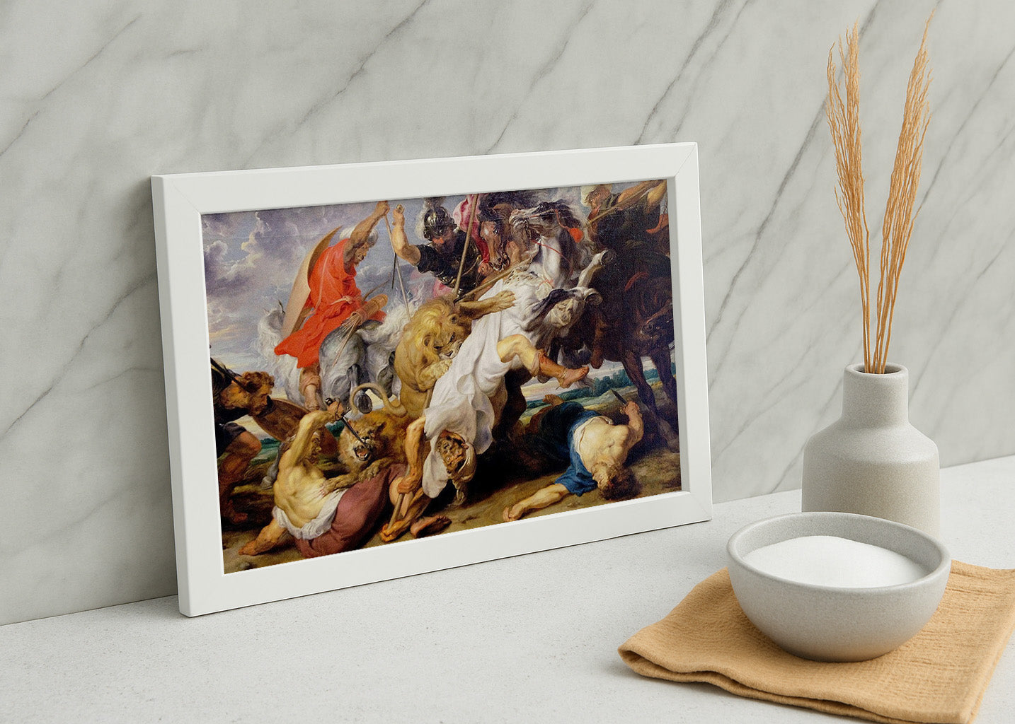 Cuadro La caza del león (Rubens)