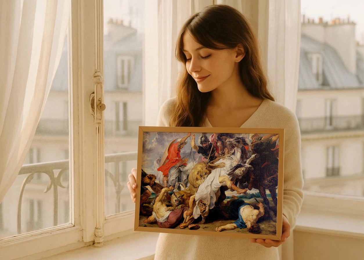 Cuadro La caza del león (Rubens)