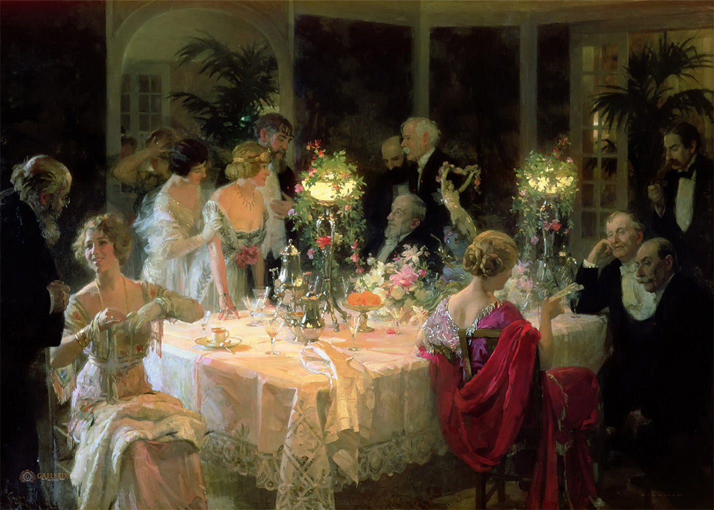 Cuadro La cena (Jules Grun)