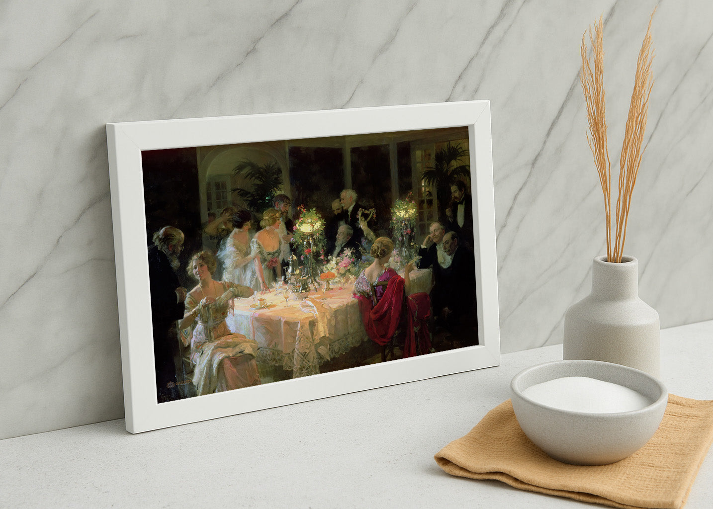 Cuadro La cena (Jules Grun)