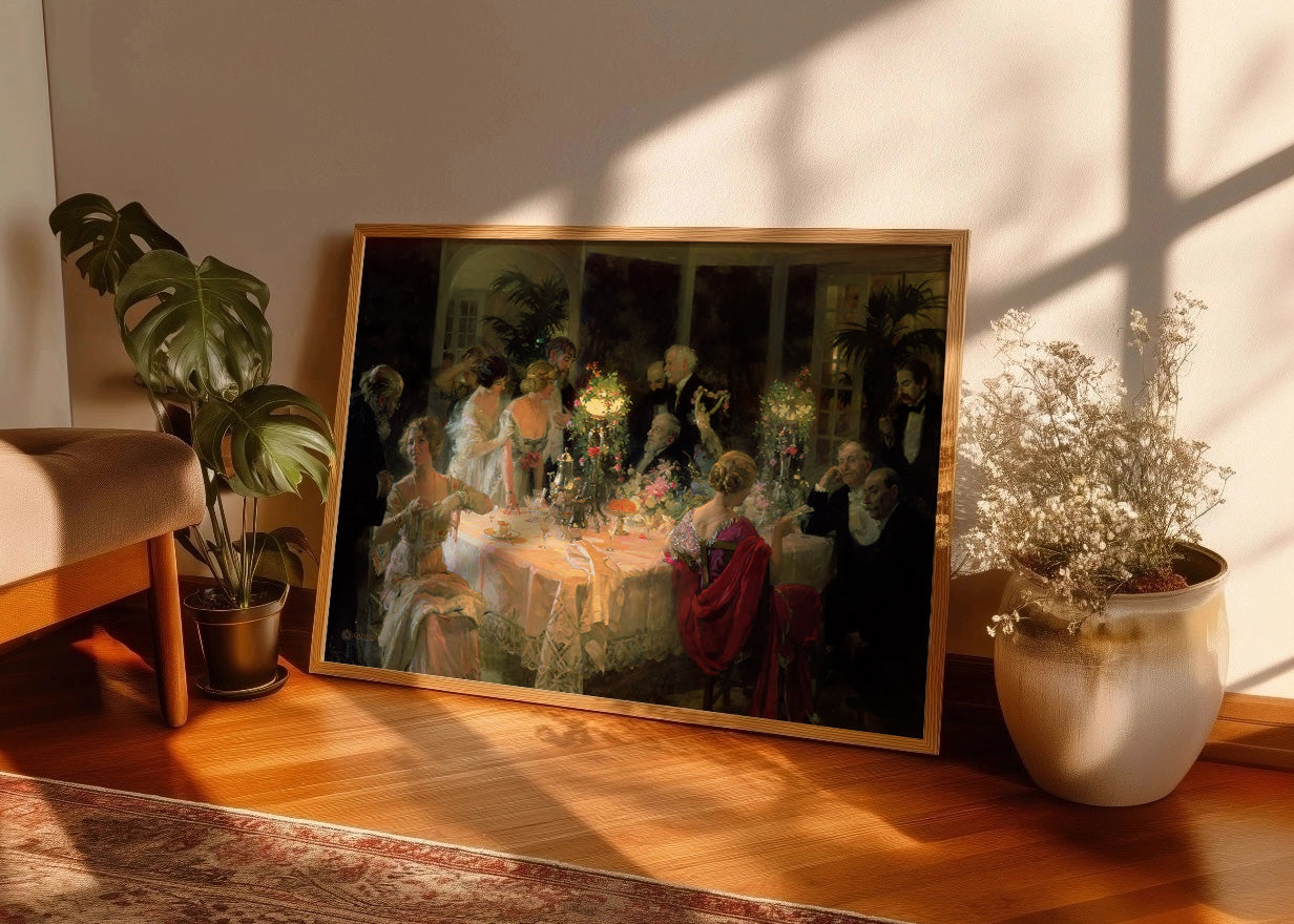 Cuadro La cena (Jules Grun)