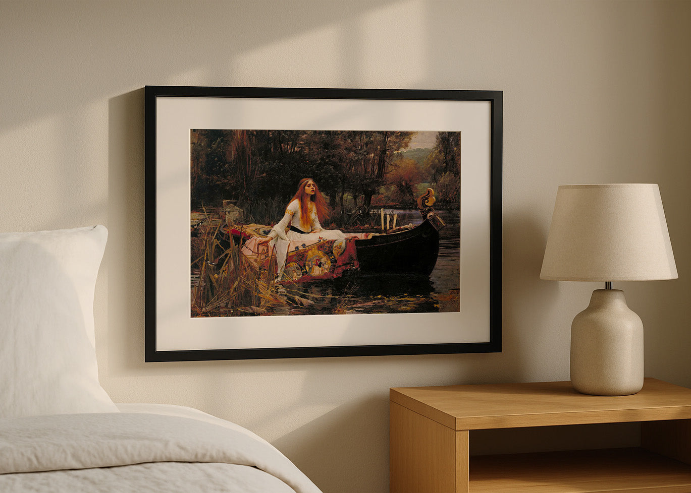 Cuadro La dama de Shalott 1888 (Waterhouse)