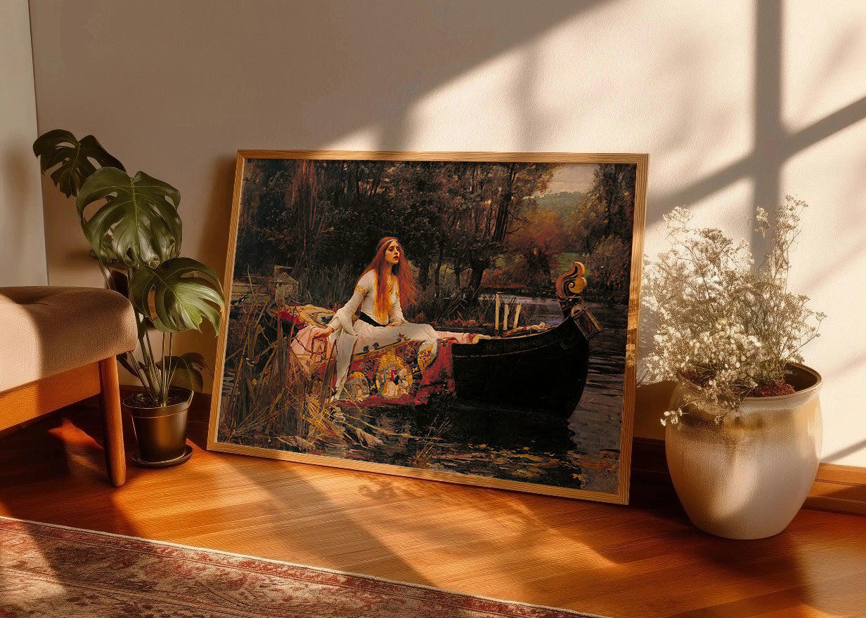 Cuadro La dama de Shalott 1888 (Waterhouse)