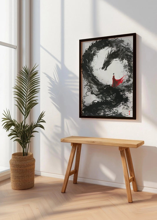 Cuadro La dama del dragón