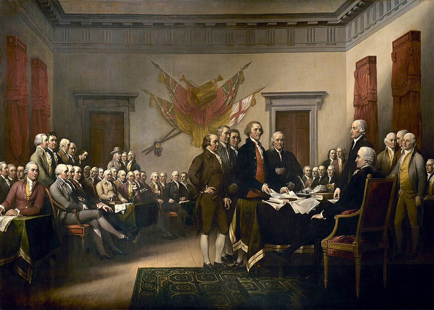 Cuadro La declaración de independencia (John Trumbull)