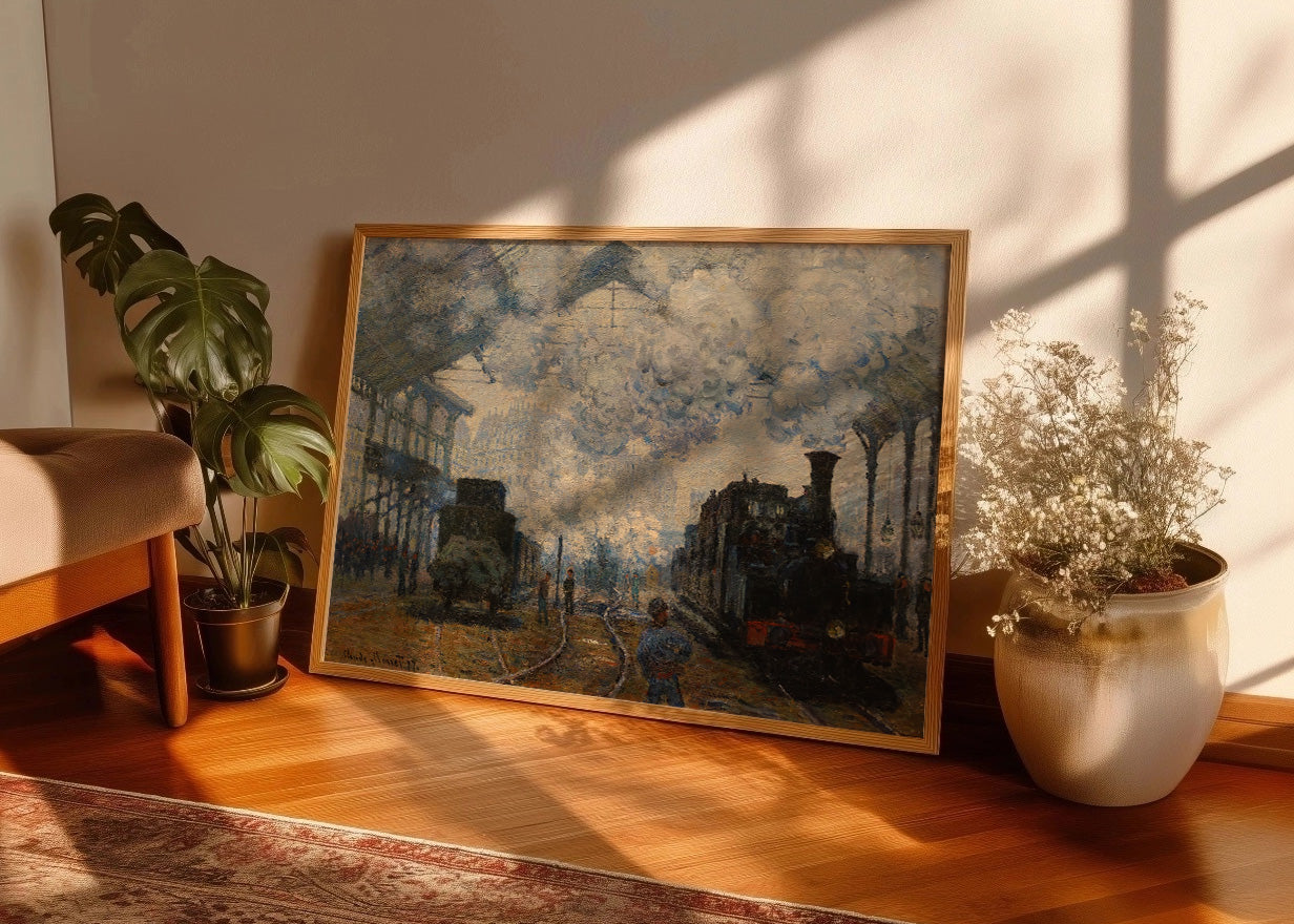 Cuadro La estación Saint Lazare, llegada de un tren (Claude Monet)