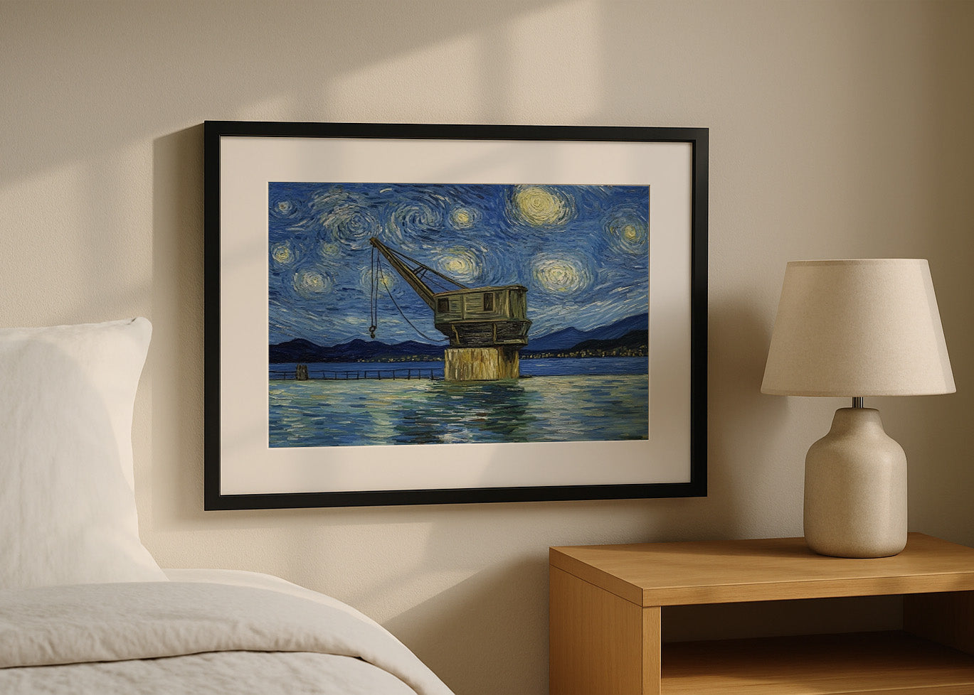 Cuadro La grúa de Santander - Van Gogh