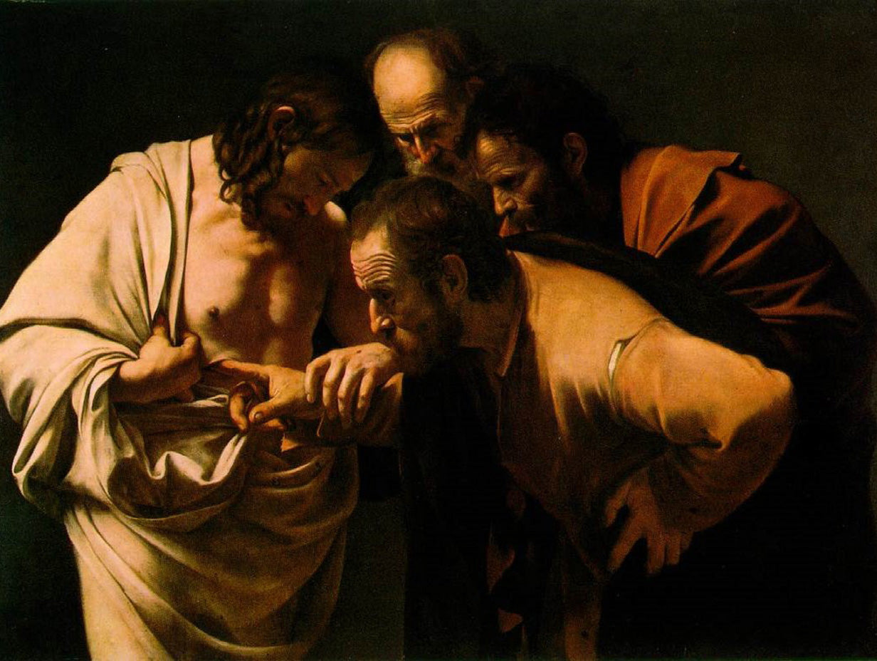 Cuadro de La incredulidad de Santo Tomás (Caravaggio) - Fine Artic