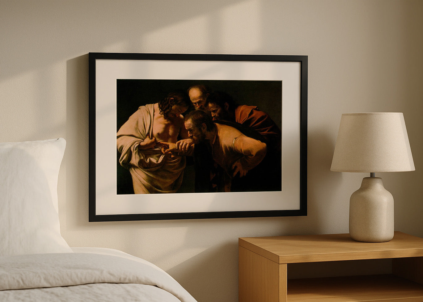 Cuadro La incredulidad de Santo Tomás (Caravaggio)
