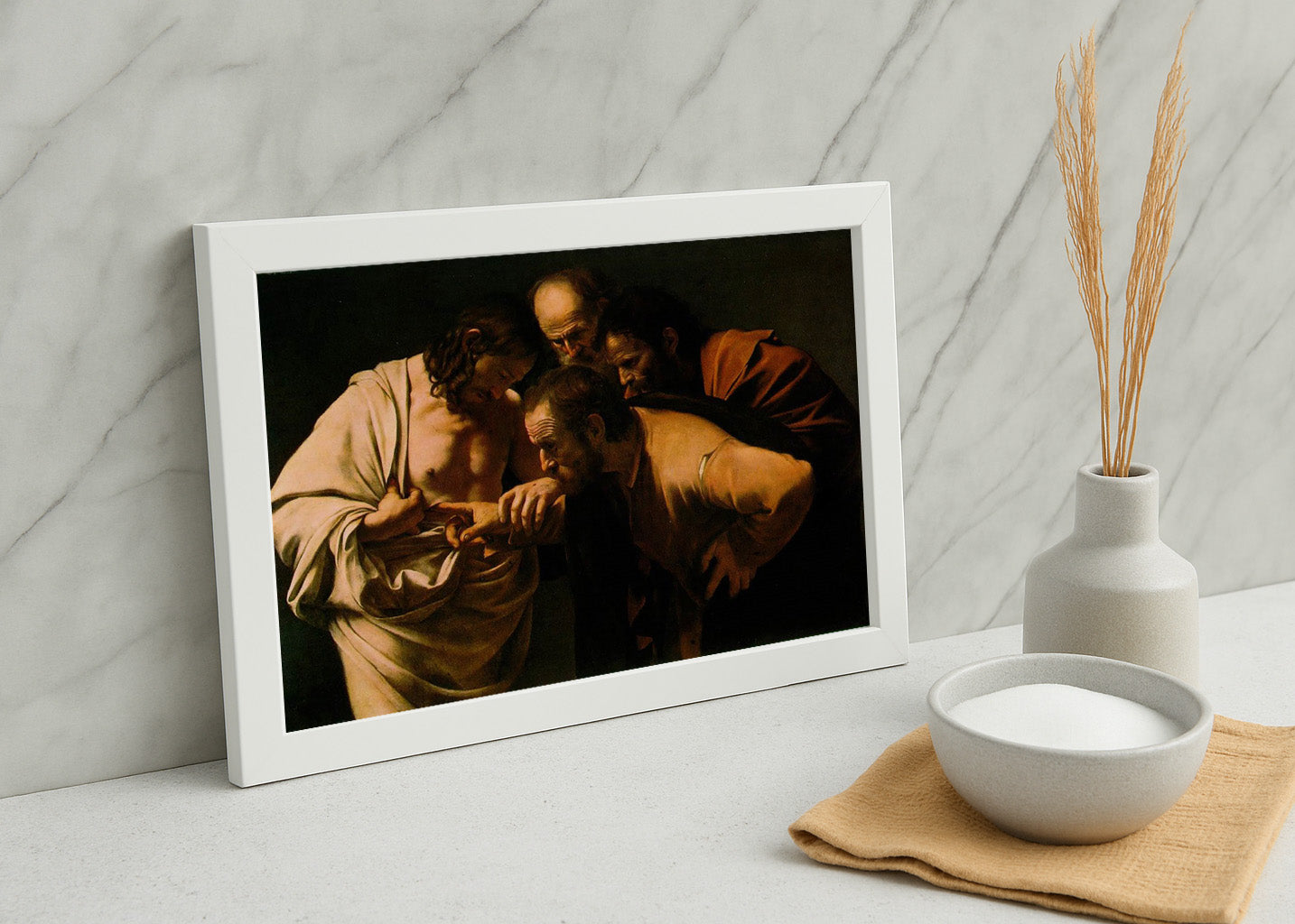 Cuadro La incredulidad de Santo Tomás (Caravaggio)