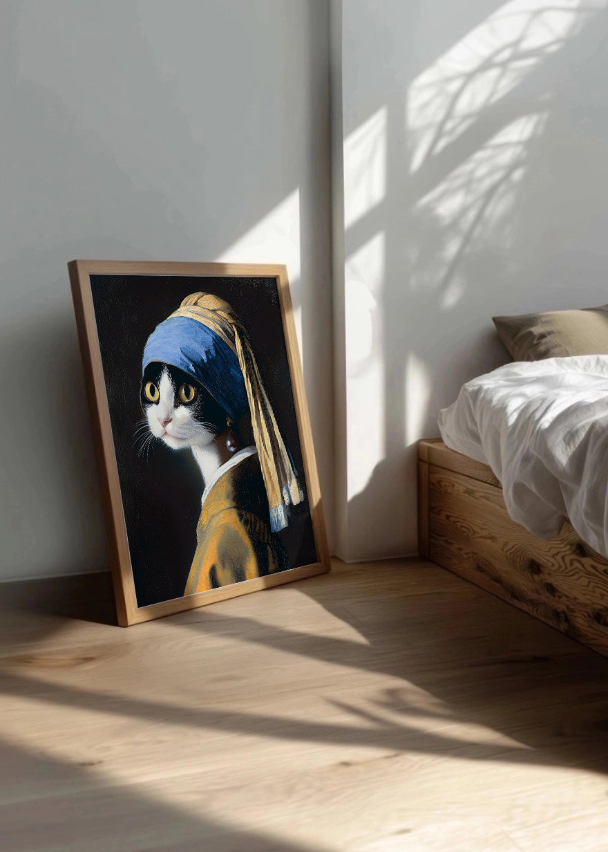 Cuadro La joven de la perla - Gatita