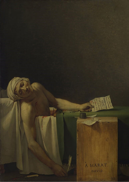 Cuadro La muerte de Marat (Jacques-Louise David)