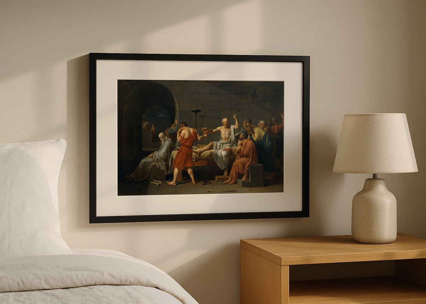 Cuadro La muerte de Sócrates (Jacques-Louis David)
