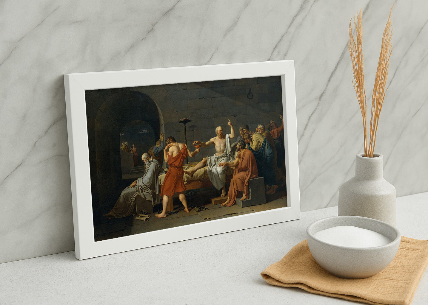 Cuadro La muerte de Sócrates (Jacques-Louis David)