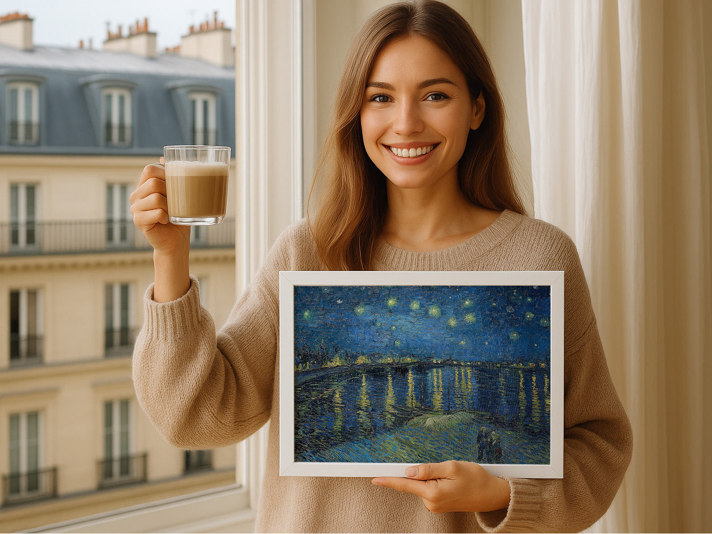 Cuadro de La noche estrellada sobre Ródano (Van Gogh) - Fine Artic