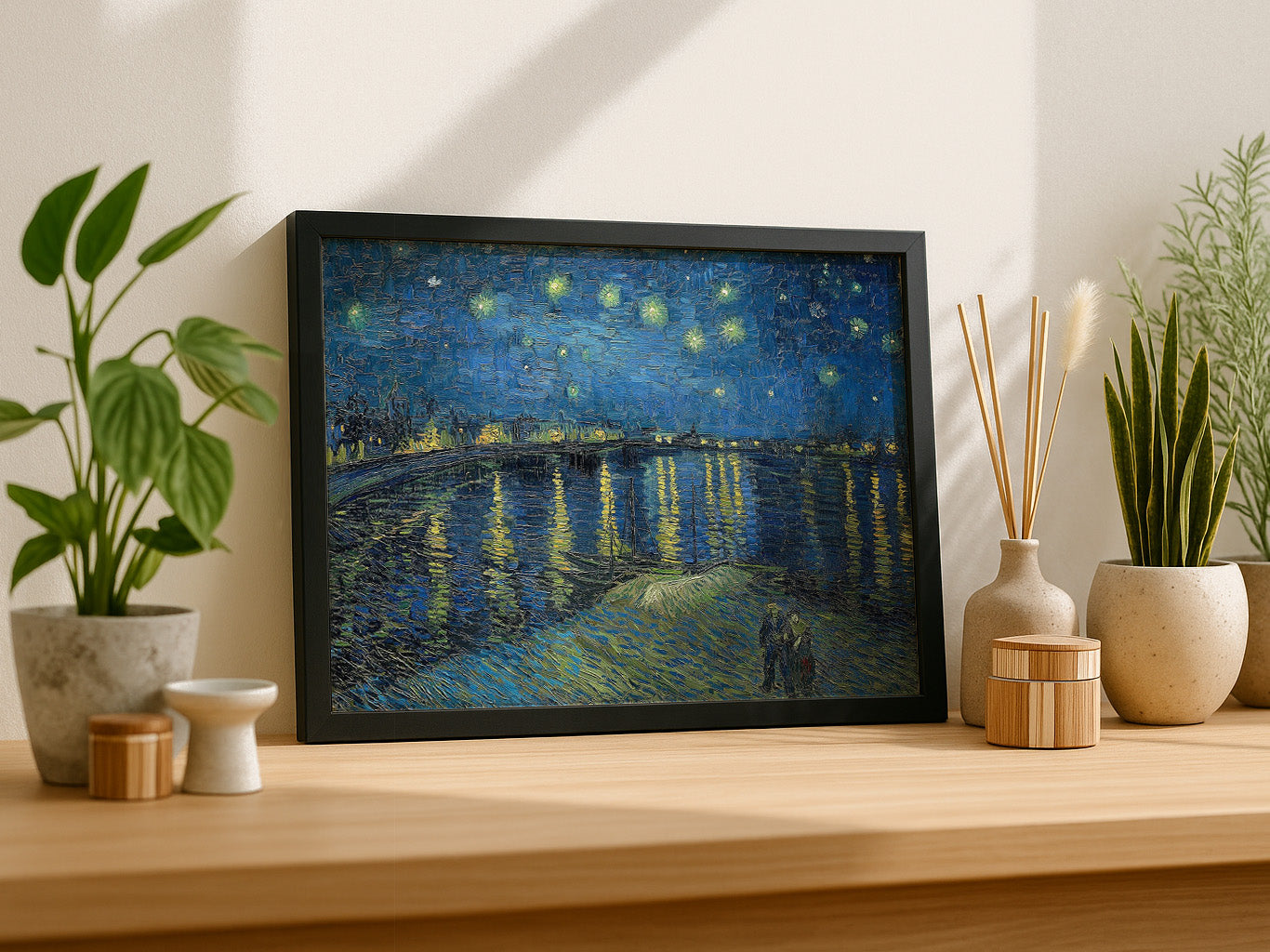 Cuadro de La noche estrellada sobre Ródano (Van Gogh) - Fine Artic