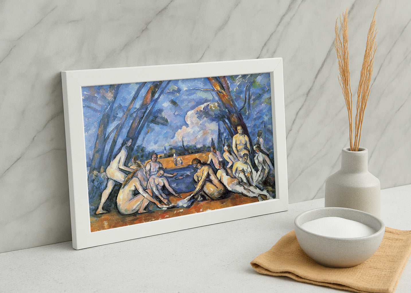 Cuadro Las grandes bañistas (Cezanne)