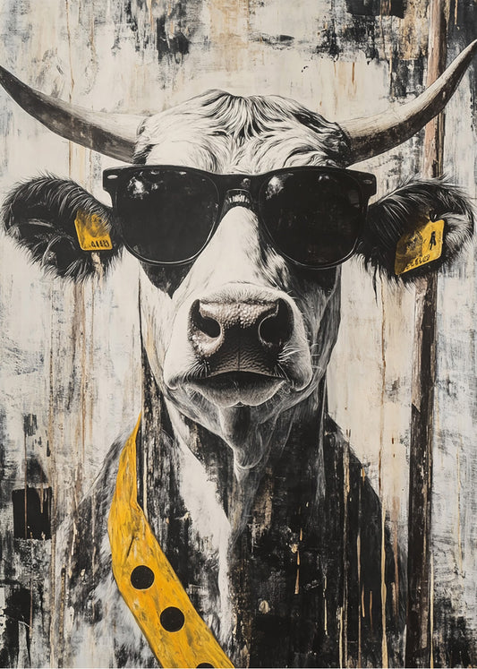 Cuadro La vaca que no rie pero tiene flow