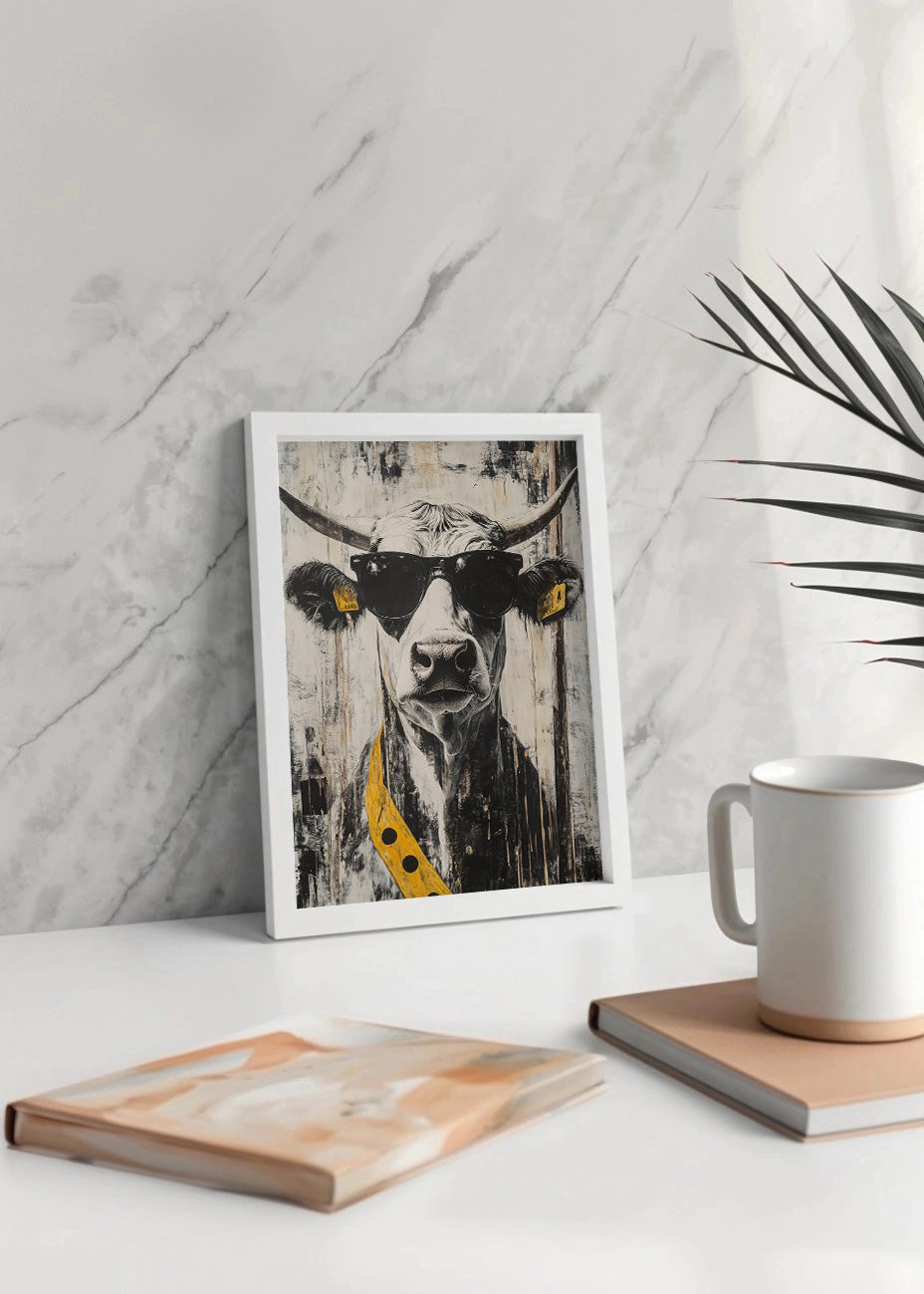 Cuadro La vaca que no rie pero tiene flow