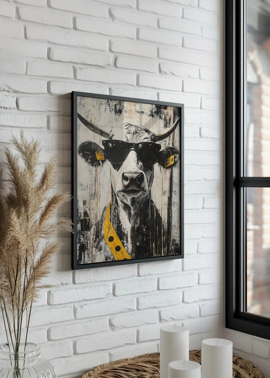 Cuadro La vaca que no rie pero tiene flow