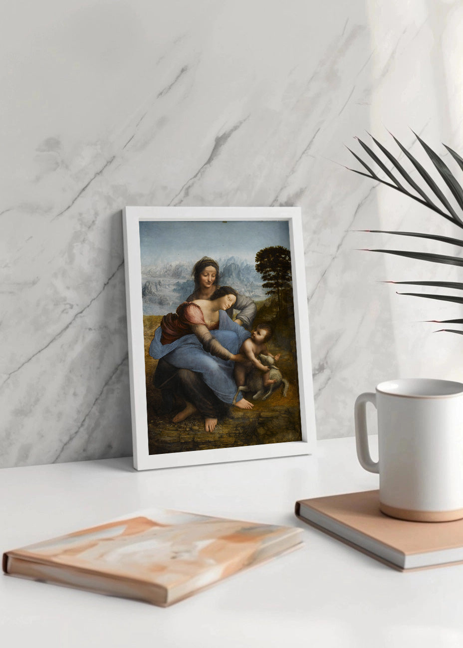 Cuadro La Virgen y el Niño con Santa Ana (Leonardo Da Vinci)