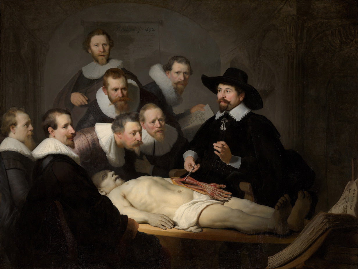 Cuadro de Lección de anatomía del Dr. Nicolaes Tulp (Rembrandt) - Fine Artic