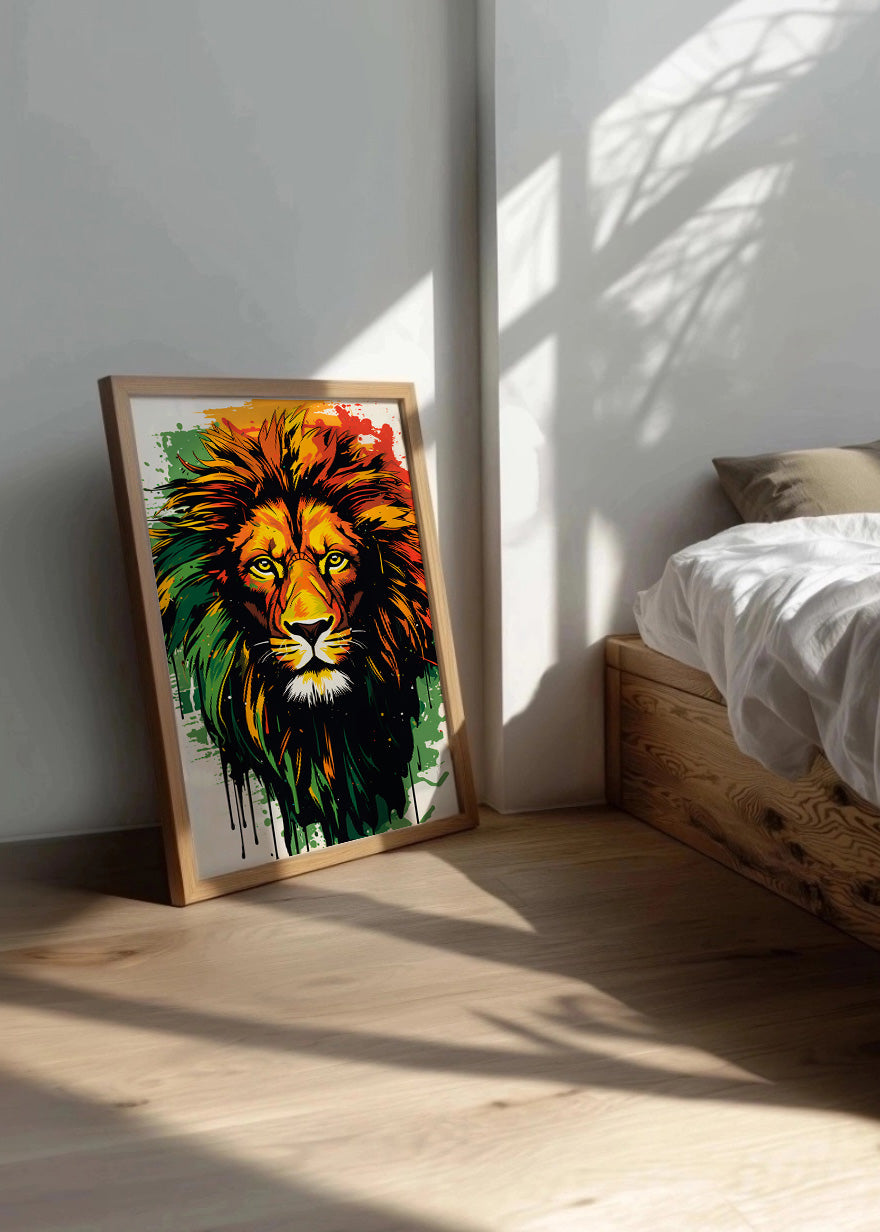Cuadro León de África