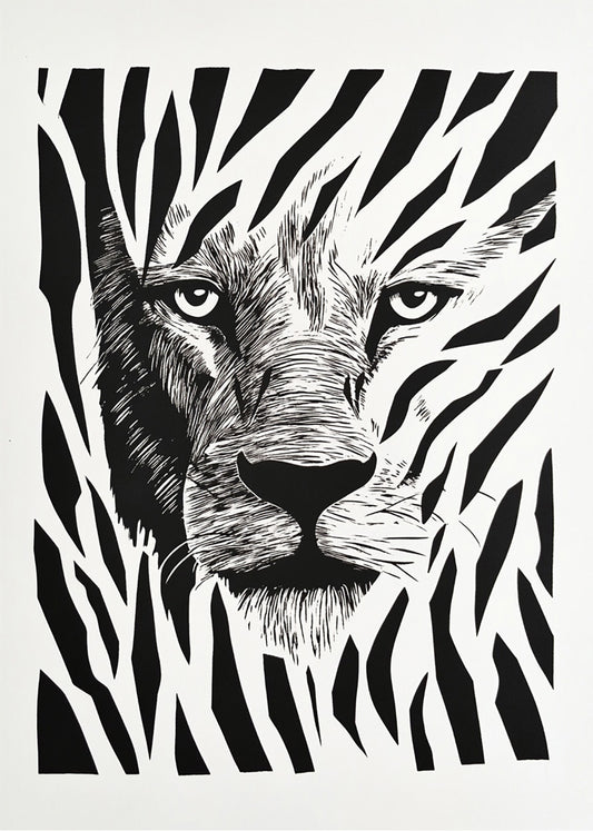 Cuadro León skin art