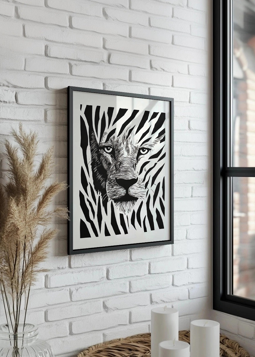 Cuadro León skin art