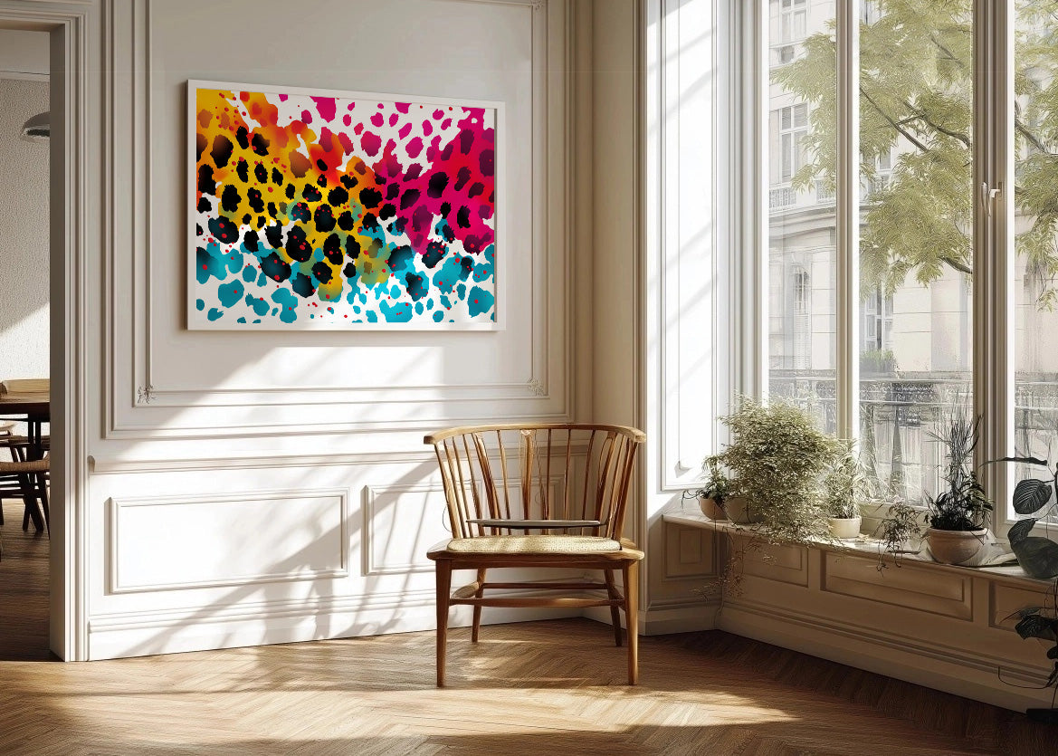 Cuadro Leopard color till