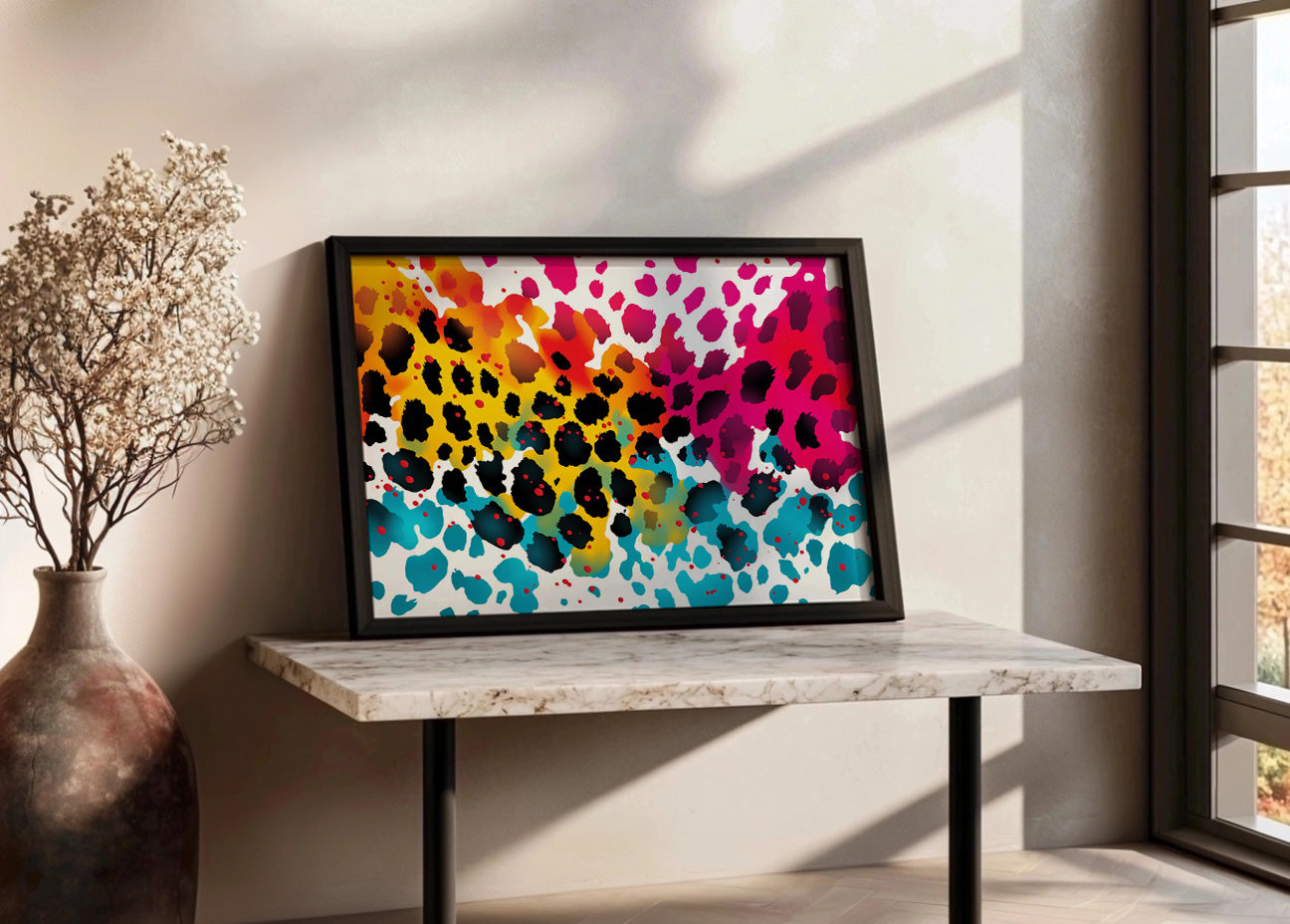 Cuadro Leopard color till