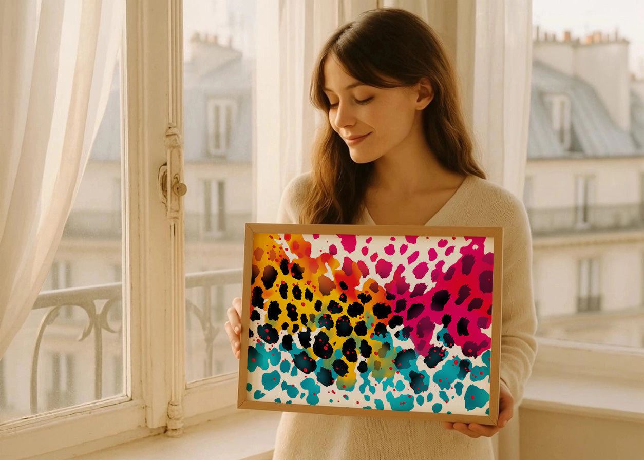 Cuadro Leopard color till