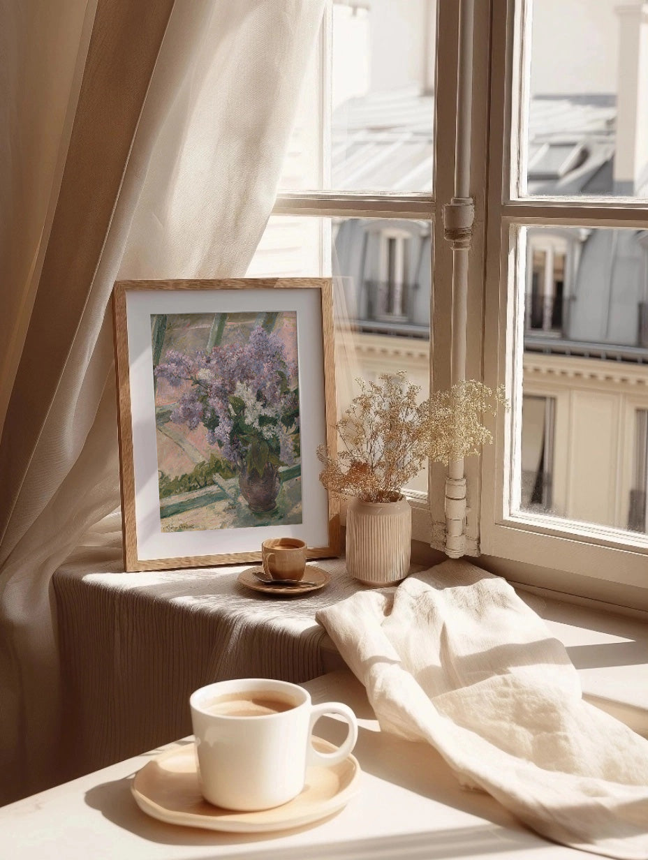 Cuadro de Lilacs in a Window (Mary Cassatt) - Fine Artic