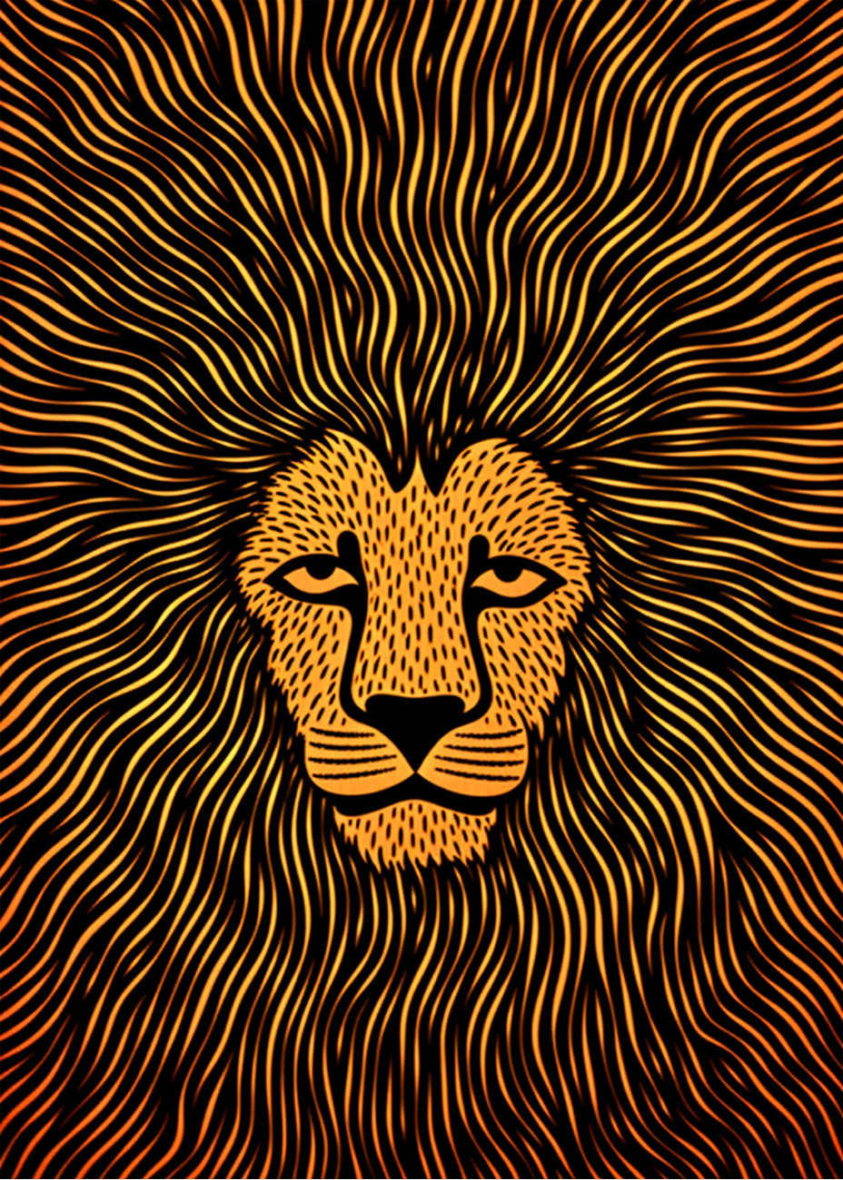 Cuadro Lion prince