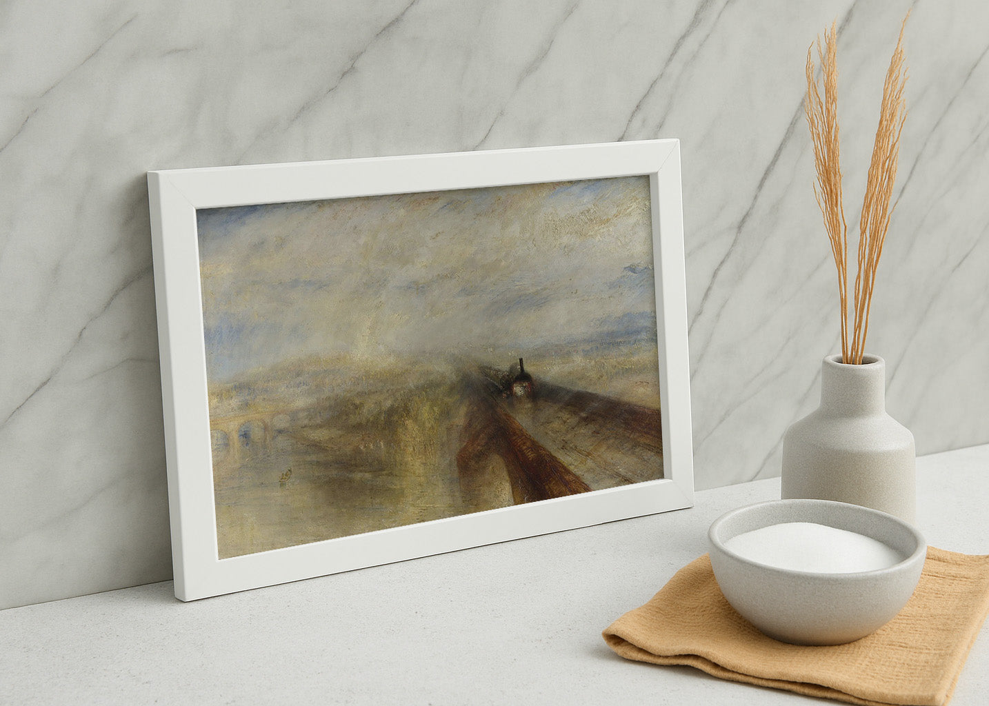 Cuadro Lluvia, vapor y velocidad – El Gran Ferrocarril del Oeste (Turner) aa