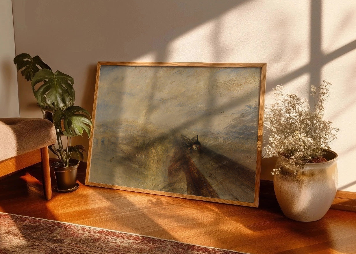 Cuadro Lluvia, vapor y velocidad – El Gran Ferrocarril del Oeste (Turner) aa
