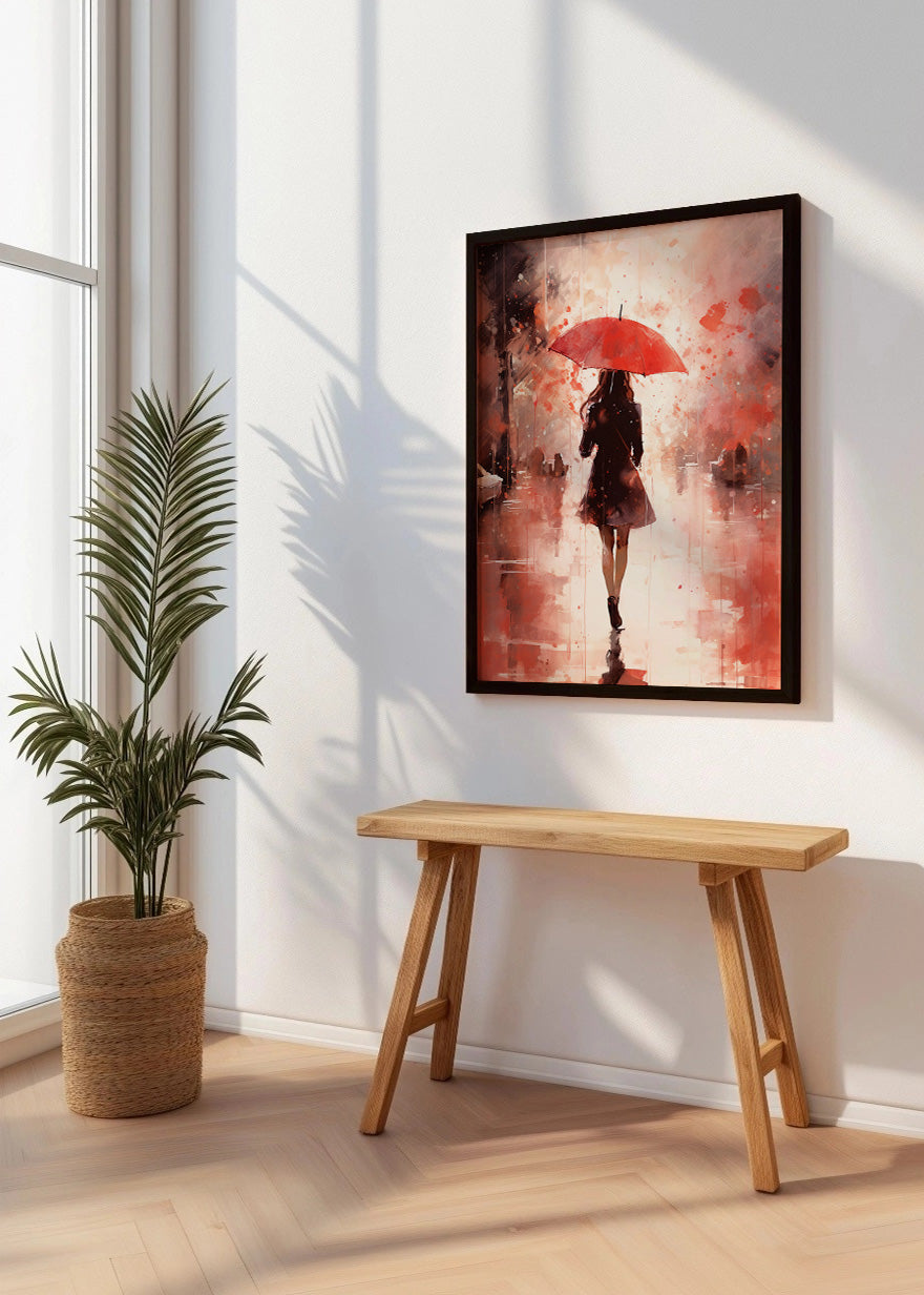 Cuadro Lluvia roja
