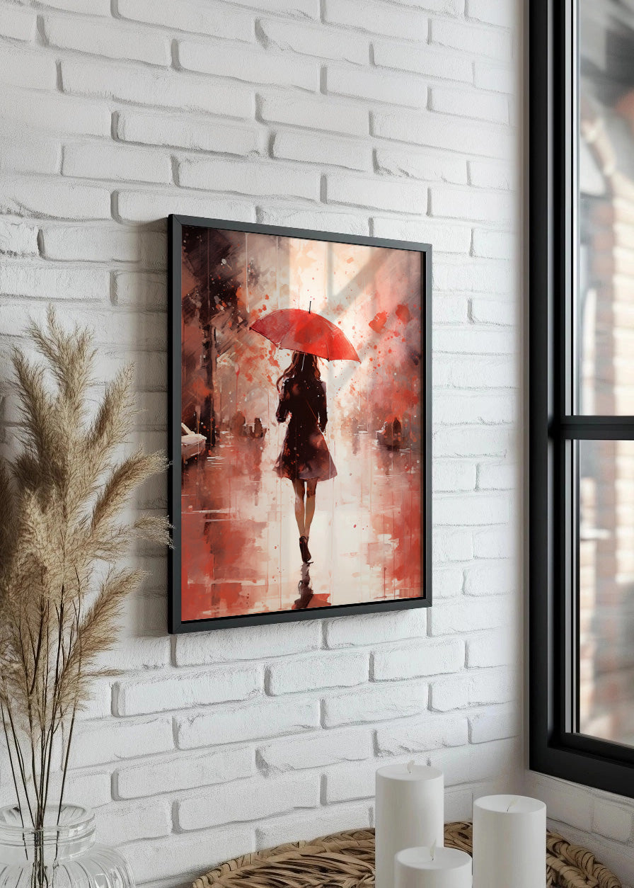 Cuadro Lluvia roja