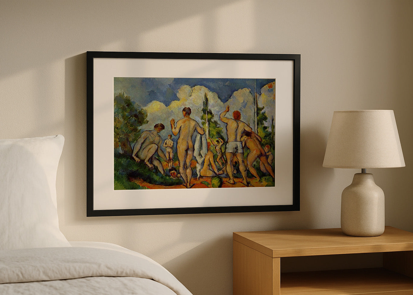 Cuadro Los bañistas II (Cezanne)