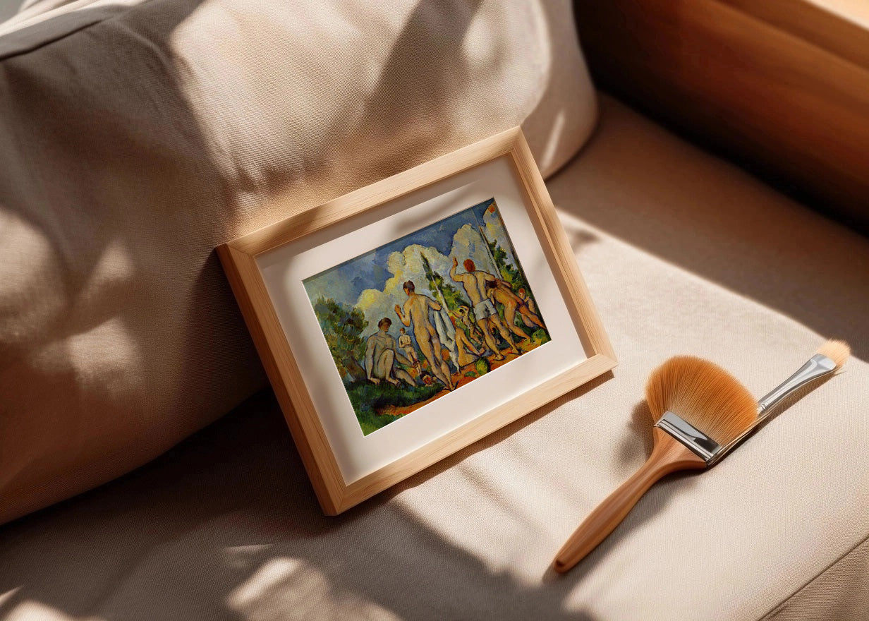 Cuadro Los bañistas II (Cezanne)