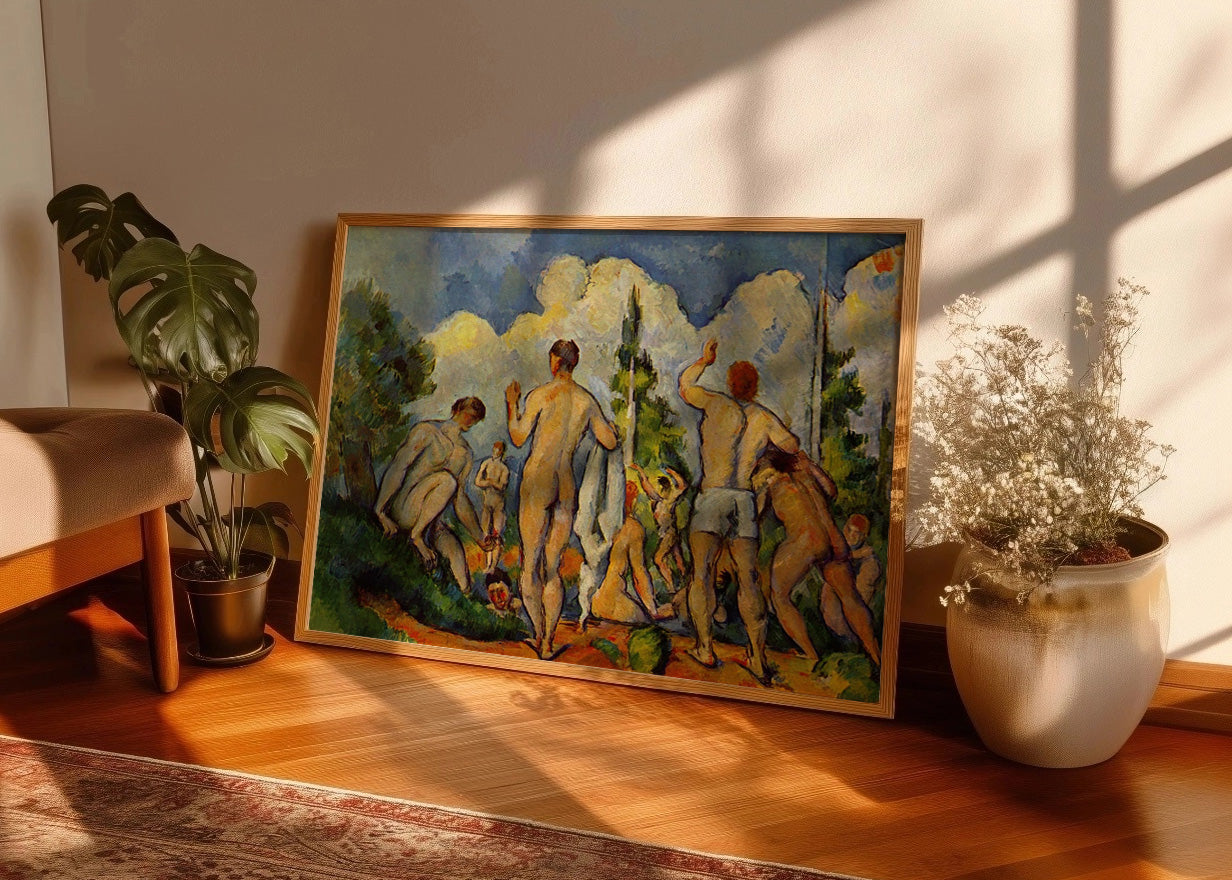 Cuadro Los bañistas II (Cezanne)