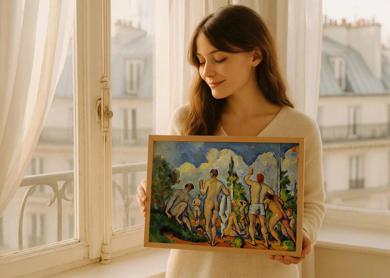 Cuadro Los bañistas II (Cezanne)