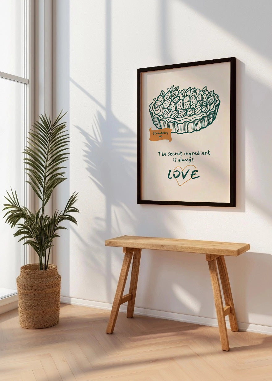 Cuadro Love ingredient - Decoración de cocina