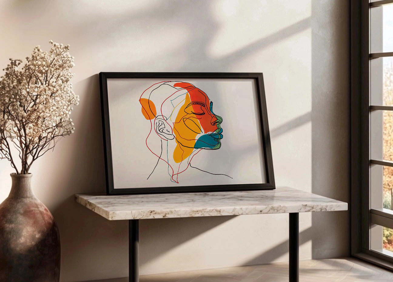 Cuadro Loving african fem