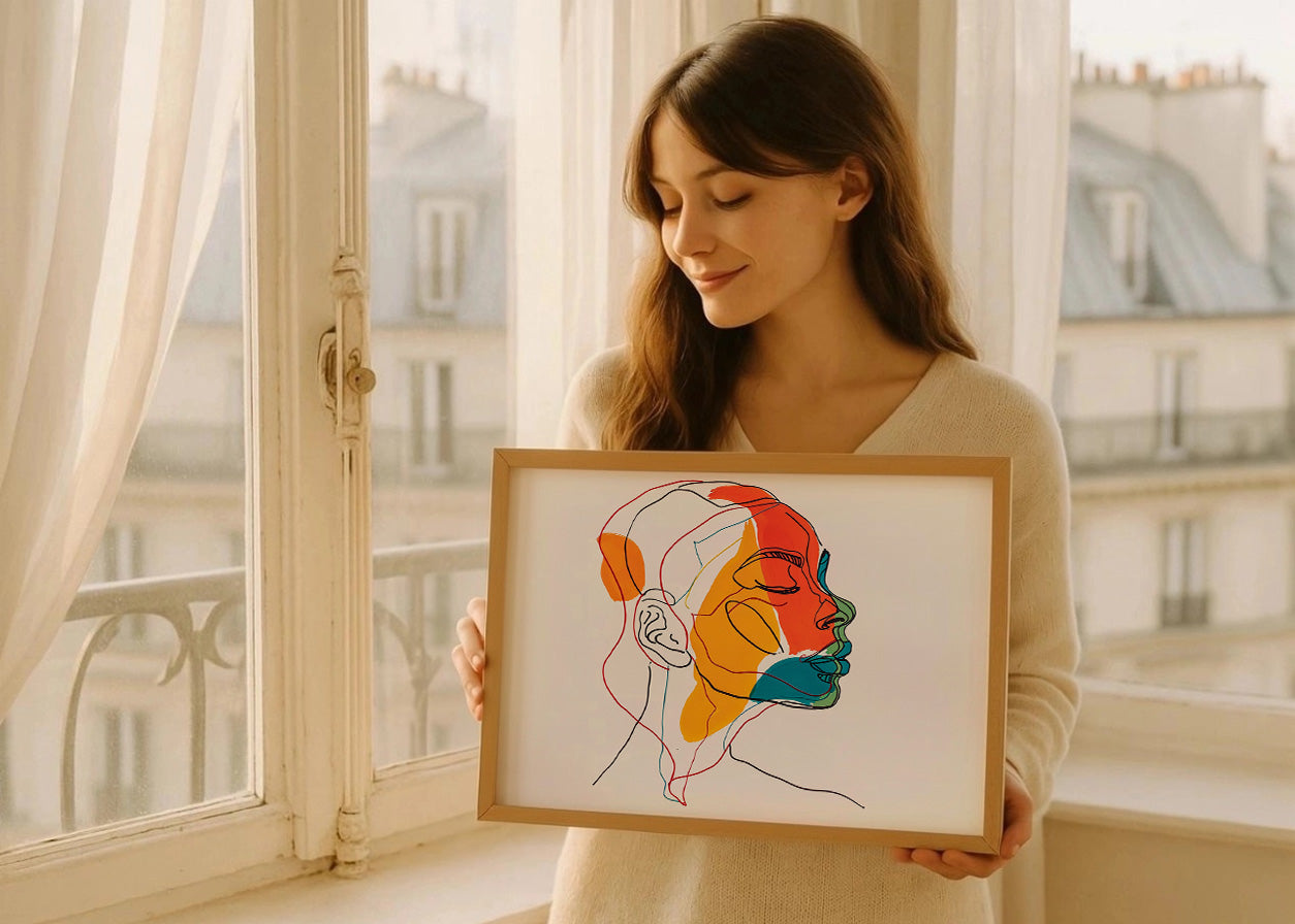 Cuadro Loving african fem